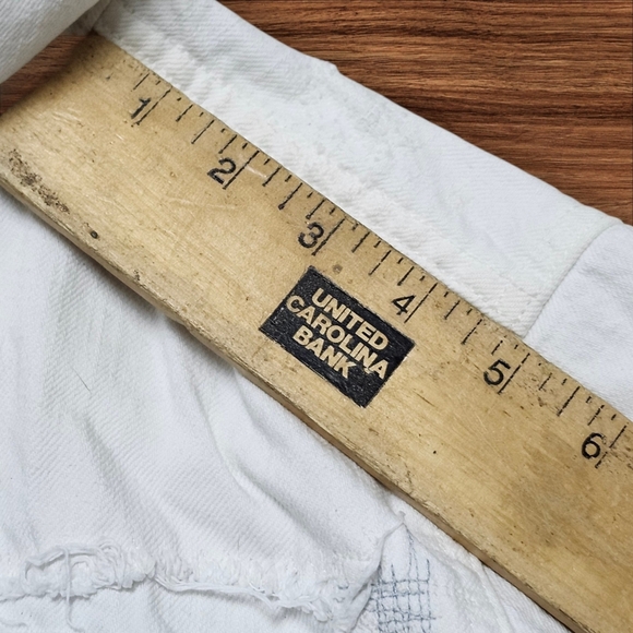 Polo Ralph Lauren White Distressed Patched Denim Jean Jacket. Sz. S - Picture 11 of 12